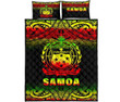 Samoa Quilt Bed Set - Fog Reggae Version