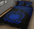 Samoa Quilt Bed Set - Blue Curve Version - BN12