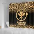 Kanaka Maoli Shower Curtain - Yellow Fog Style - BN12
