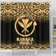 Kanaka Maoli Shower Curtain - Yellow Fog Style - BN12