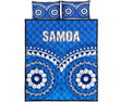 Samoa Tribal Pattern Quilt Bed Set