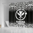 Kanaka Maoli Shower Curtain - Black Fog Style - BN12