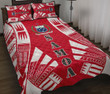 Samoa Quilt Bed Set - Red Tattoo Style - BN12