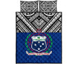 Samoa Quilt Bed Set - Polynesian Blue Version