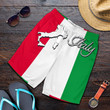 Italy Summer Men's Short - Flag And Map Symbol A21