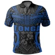 Tonga Polo Shirt - Kingdom of Tonga Black Blue J0