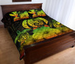 Kanaka Maoli (Hawaiian) Quilt Bed Set Reggae Turtle Polynesian with Hibiscus TH5
