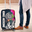 American Samoa Luggage Cover - Polynesian Hibiscus with Summer Vibes