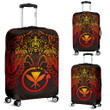 Polynesian Hawaii Luggage Covers - Red Turtle Manta Ray