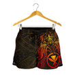 Polynesian Hawaii Shorts (Women) - Red Turtle Manta Ray