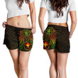 Polynesian Hawaii Shorts (Women) - Reggae Turtle Manta Ray