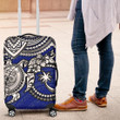 Chuuk Polynesian Luggage Covers  - White Turtle (Blue) - BN1518