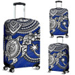 Chuuk Polynesian Luggage Covers  - White Turtle (Blue) - BN1518