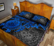 Samoa Polynesian Quilt Bed Set - Blue Turtle - BN1518