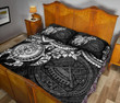 American Samoa Polynesian Quilt Bed Set - Black Turtle