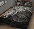 American Samoa Polynesian Quilt Bed Set - Black Turtle
