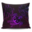Fiji Islands Tapa Turtle Zipper Pillow Cases - Purple | Home Set | 1sttheworld