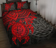 Tahiti Polynesian Premium Quilt Bed Set - Red Turtle
