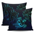 Fiji Islands Tapa Turtle Zipper Pillow Cases - Blue | Home Set
