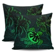Fiji Islands Tapa Turtle Zipper Pillow Cases - Green | Home Set