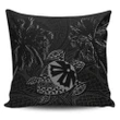 Fiji Islands Tapa Turtle Zipper Pillow Cases - Grey | Home Set | 1sttheworld
