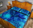 Polynesian Hawaii Turtle Quilt Bed Set - Kanaka Maoli Flag - BN12