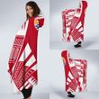 Tahiti Hooded Blanket - Polynesian Tattoo Flag - BN0110