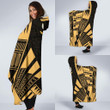 Vanuatu Hooded Blanket - Polynesian Tattoo Gold - BN0110