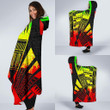 Wallis And Futuna Hooded Blanket - Polynesian Tattoo Reggae - BN0110