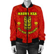 Hawaii Mauna Kea Women's Bomber Jacket - Tiki Mask - BN12