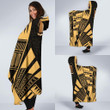 Tokelau Hooded Blanket - Polynesian Tattoo Gold - BN0110