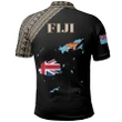 Fiji Map Polo Black Style | Men & Women | High Quality