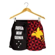 Papua New Guinea Polynesian All Over Print Women's Shorts Coat Of Arms