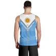 Argentina Men Tank Top With Straight Zipper Style K5