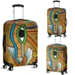 African Luggage Cover - Egyptian Hieroglyphics and Gods Self Knowledge - BN15