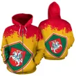 Lithuania All Over Zip-Up Hoodie - Grunge Style - BN01