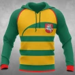 Lithuania Flag Curve All Over Hoodie - Bn01