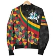 Lithuania Men's Bomber Jacket - Lithuania Coat Of Arms with Flag Color - BN18