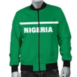 Nigeria Men's Bomber Jacket - Horizontal Style - BN12