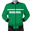 Nigeria Men's Bomber Jacket - Horizontal Style - BN12