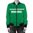 Nigeria Women's Bomber Jacket - Horizontal Style - BN12