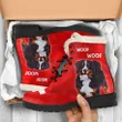 Switzerland Bernese Mountain Dog - Faux Fur Leather Boots A6