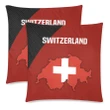 Switzerland Map Special Zippered Pillow Case A5