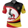 Uganda Polo Shirt, Uganda Strong Flag A10