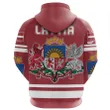 Latvia Hockey Zip Hoodie A02