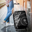 Chuuk Pattern Luggage Covers  - Black Style - Fsm - Bn912