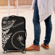 Chuuk Pattern Luggage Covers  - Black Style - Fsm - Bn912