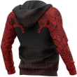 Vikings Hoodie - The Raven Of Odin Tattoo Special Red A7