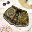 Ireland Celtic Women's Shorts - Ireland Coat Of Arms With Celtic Compass