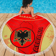 Albania Beach Blanket Circle Stripes Flag Version K13